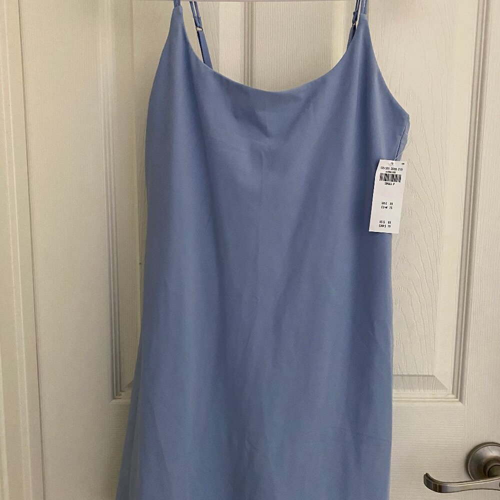 Abercrombie Traveler Mini Dress Size Small Dusty Blue NWT